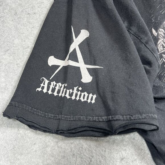 Affliction Signature Series T Shirt Mens XL Knights Jousting Graphic Tee Rampage - Picture 6 of 9